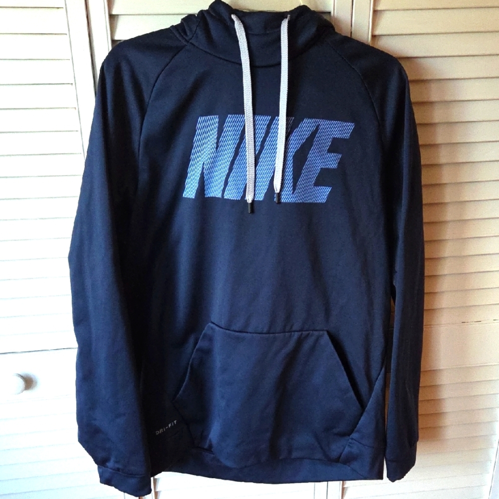 Nike Men's Navy Blue Hoodie - Picture 1 of 8